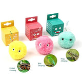 Interactive Ball Smart Cat Toys Plush Electric Catnip Training Toy Kitten Touch Sounding Pet Product Squeak Toy Ball - PIPÔ STORE